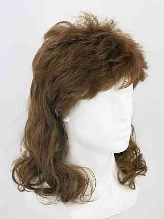 Коричнева ретро перука mullet LeMarnia у стилі 70-х 80-х для чоловіків і жінок, термостійка, 30 см,  Київ