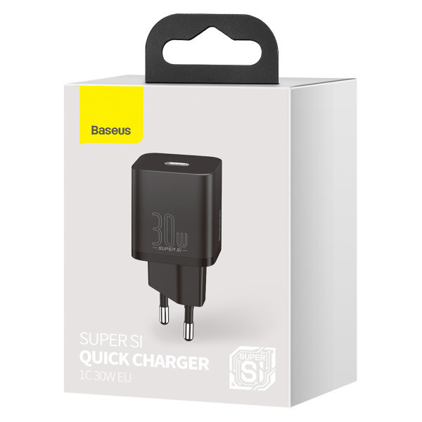 Мережевий зарядний пристрій Baseus Super Si quick charger IC 30W EU Black Київ - фото 5