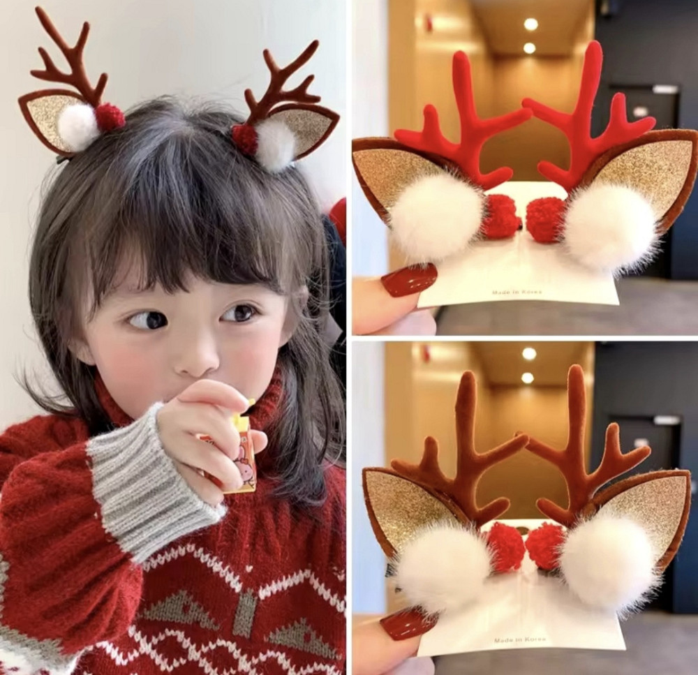 Комплект заколок "Оленячі ріжки" 2 шт Сміла - фото 3