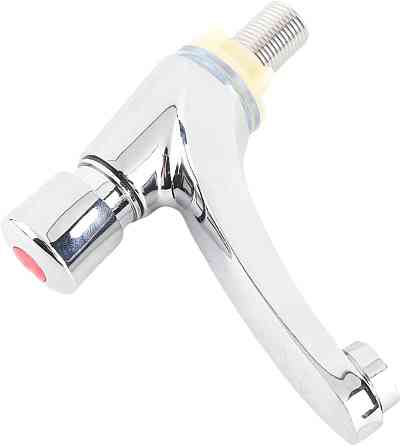 Змішувач для раковини із затримкою часу, автоматичний з таймером авто-закривання для економії води, хромований, латунь Київ