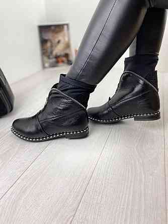 Olli Черевики жіночі OLLI чорні натуральна шкіра 37р. (K-133-10120) Коломыя