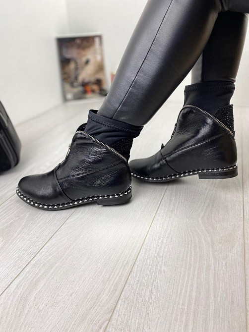 Olli Черевики жіночі OLLI чорні натуральна шкіра 37р. (K-133-10120) Коломыя - изображение 3