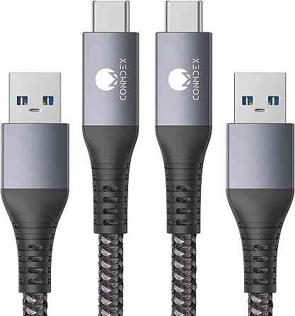 Кабель CONMDEX USB-A - USB-C 3.1 Gen 1 м, 10 Гбит/с, QC 3.0 до 3А, 18 Вт, 56 кОм, серый Киев