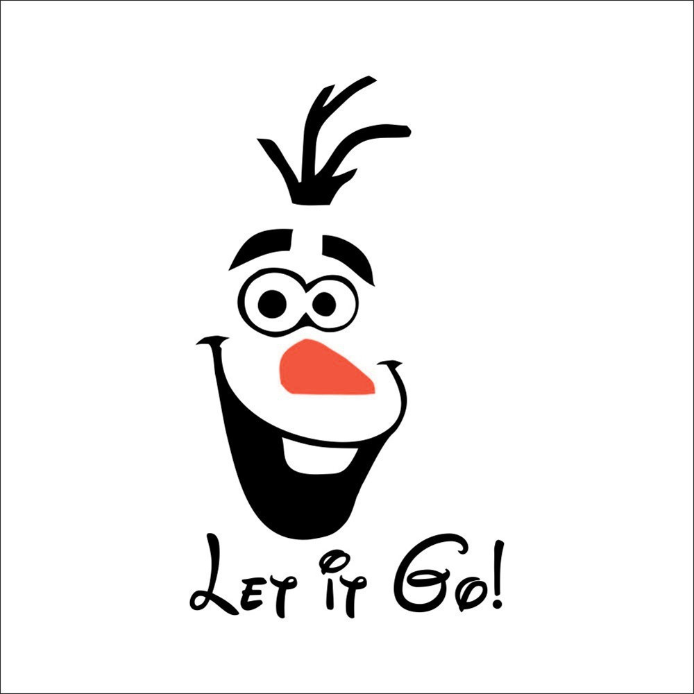 Новогодняя виниловая наклейка Снеговик 23 на 14 см разноцветный Киев - изображение 7