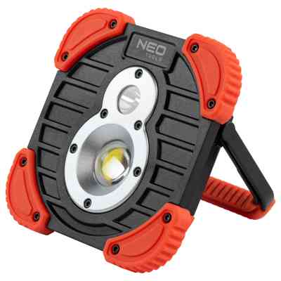 Прожектор Neo Tools акумулятор, 2600мАг, 3.7 Li-ion, 10 Вт + 3 Вт, 750+ 250 люме (99-040) Вінниця