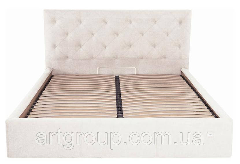 Ліжко-подіум двоспальне BristolNew Design Comfort 180×190см З підйомним механізмом та нішею для білизни Бежевий Дніпро - фото 1