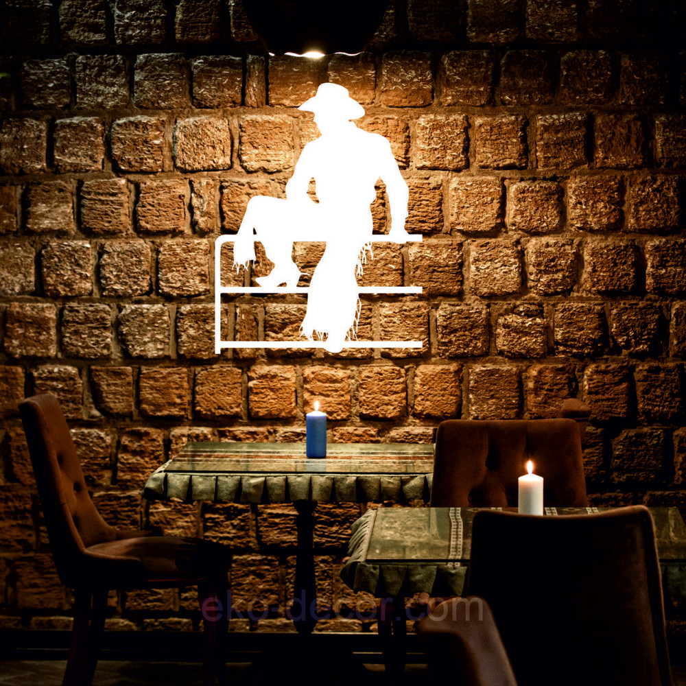 Декоративне настінне Панно «Силует чоловіка», Декор на стіну Київ - фото 2