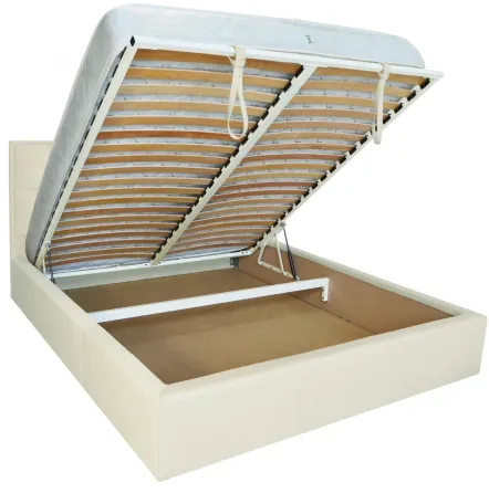 Ліжко Sheffield VIP 120 х 190 см Fly 2200 A1 З додатковою металевою цільнозварною рамою Білий Київ