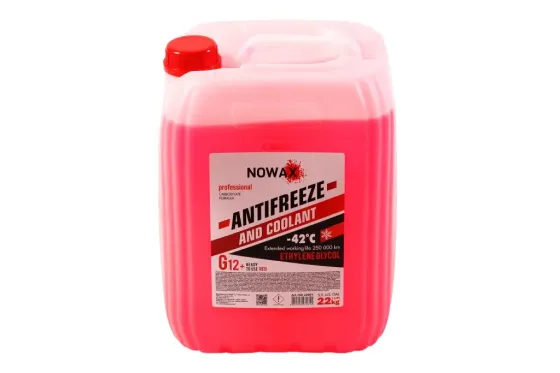 Жидкость охлаждающая антифриз красный -42° Nowax G12+ 22.0 кг Винница
