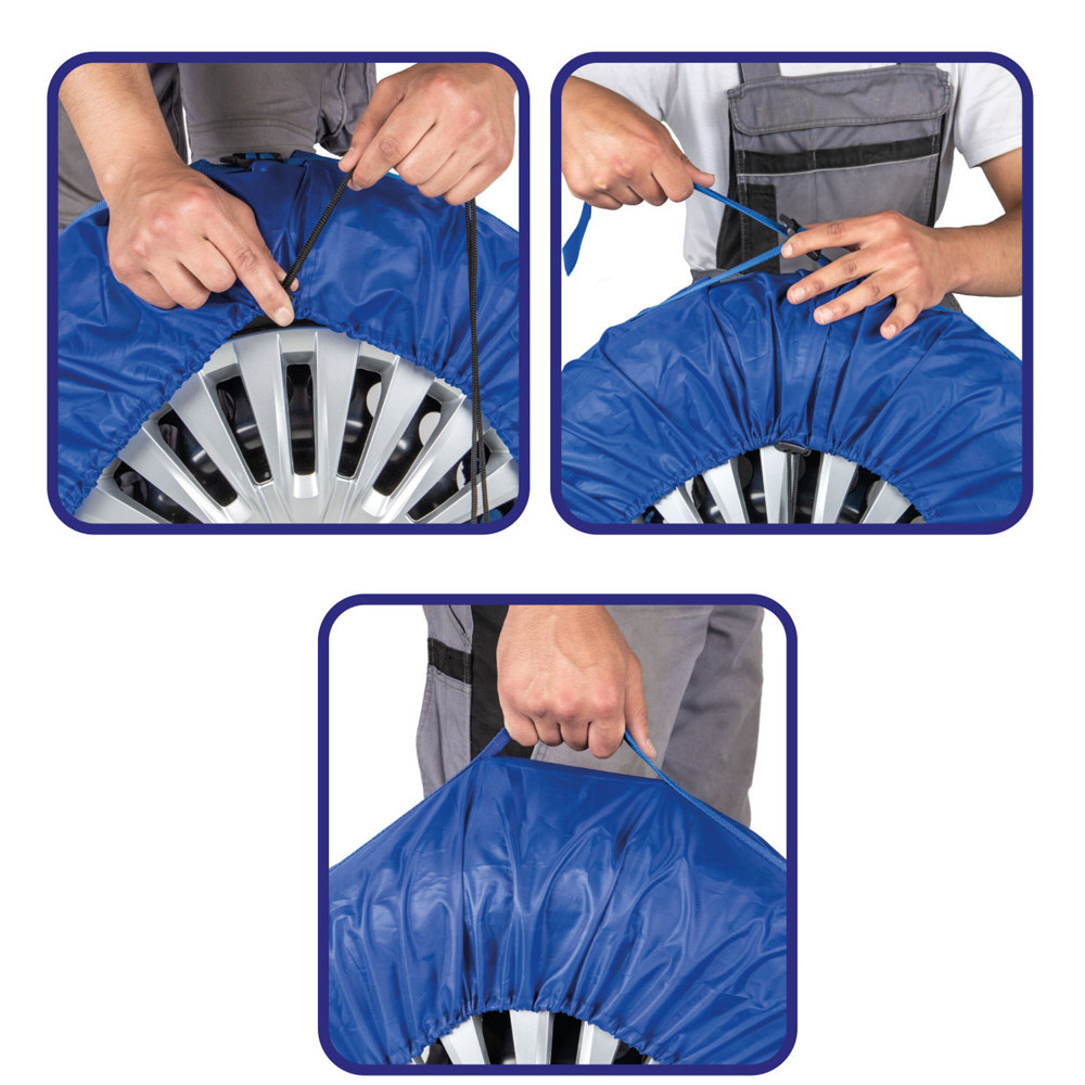 Набір чохлів для зберігання коліс 4шт XL 16"-22" сині Alca, 563410 Київ - фото 6