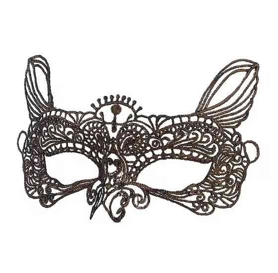 Маска на корпоратив капнавальна на зав`язках one size коричневий Київ