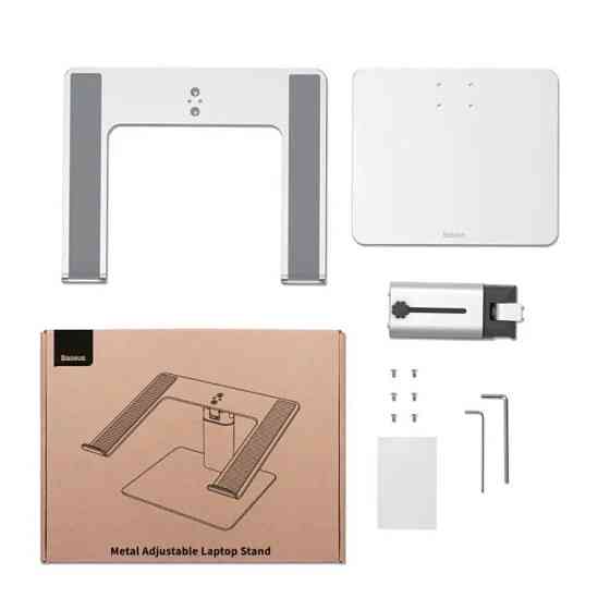 Підставка Baseus Metal Adjustable Laptop Stand Silver Київ