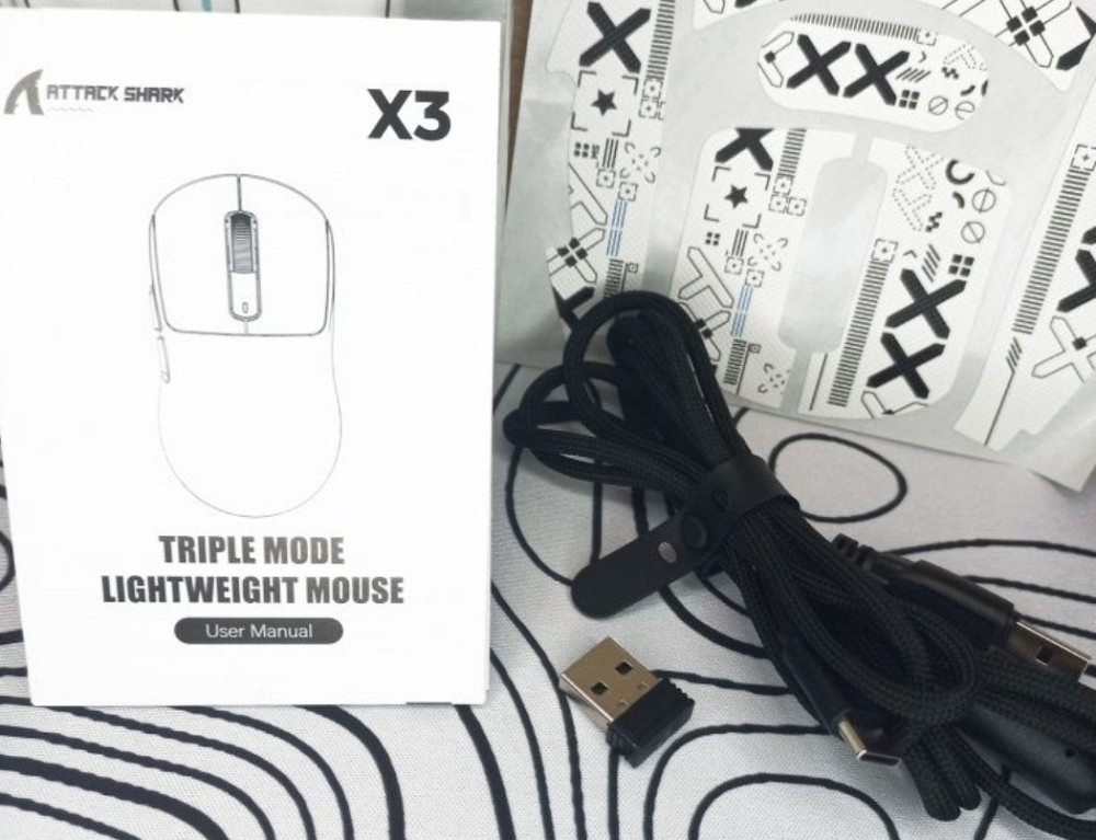 Ігрова Ведмедик Attack Shark X3 із сенсором PAW3395 Київ - фото 1