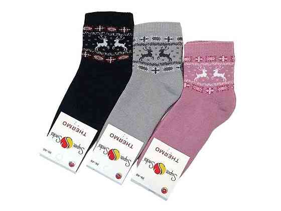 Шкарпетки Олені S_128 р.36-40 12пар ТМ SUPER SOCKS Київ