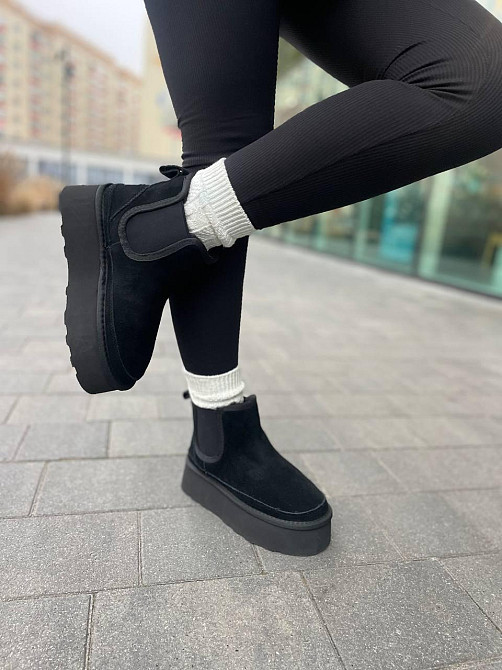 PLPS Угги жіночі PLPS 5854-13 чорні (зима, замша натуральна) (5681) Коломия - фото 10