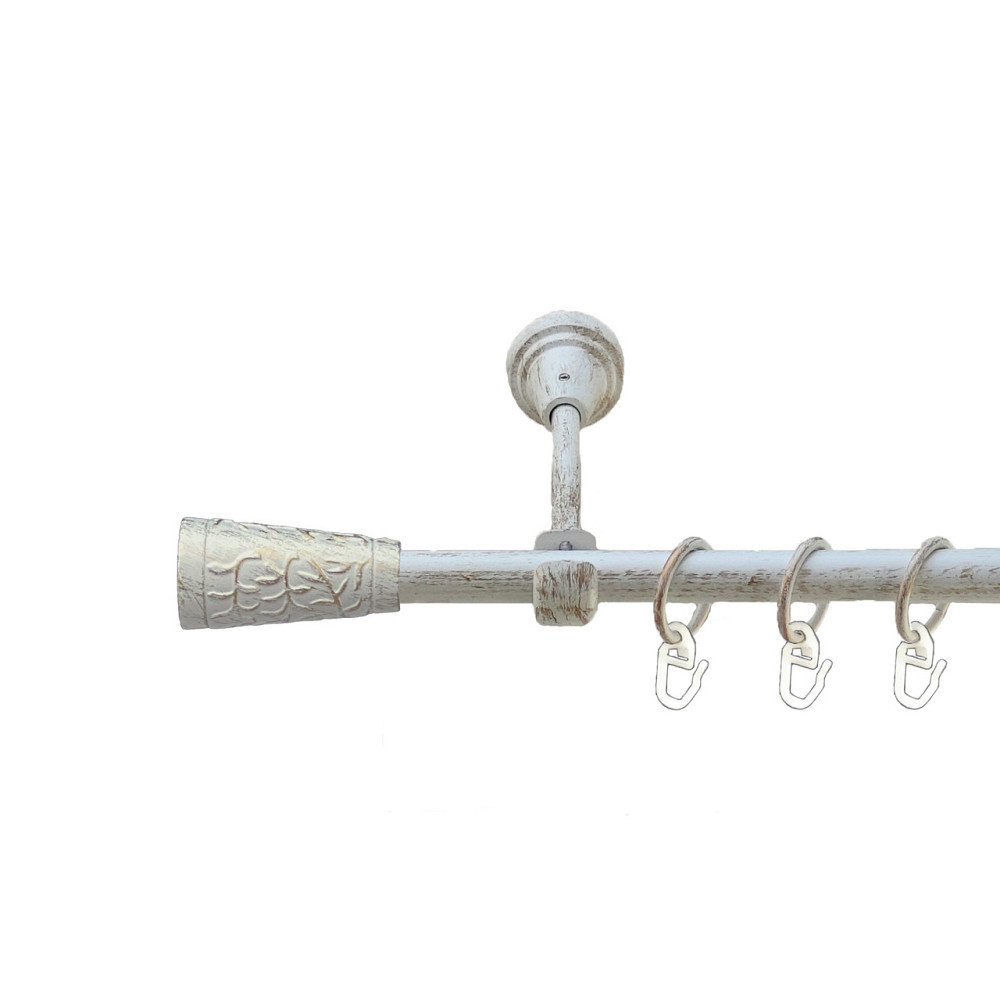 Карниз Orvit Севілія металевий однорядний відкритий Біле Золото 16 мм 240 см (00-00015839) Львів - фото 1