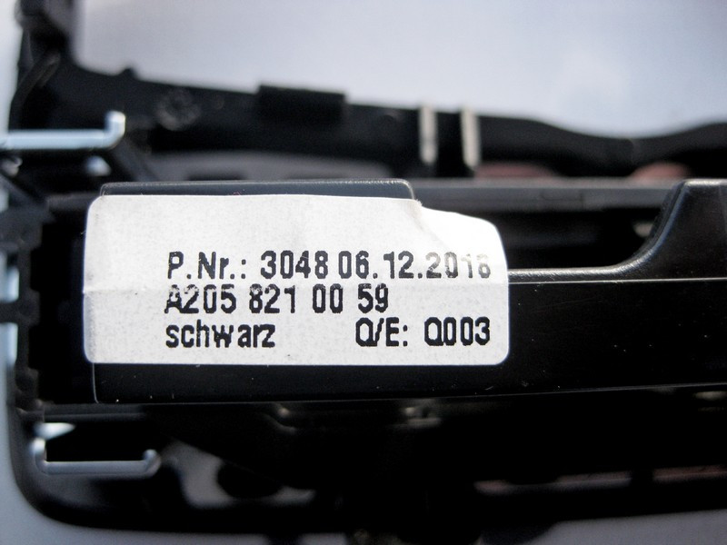 Mercedes-Benz  A2058210059 9107 Накладка блоку кнопок перемикання світла фар чорна C-Class W205 G-Class W463 Одеса - фото 3