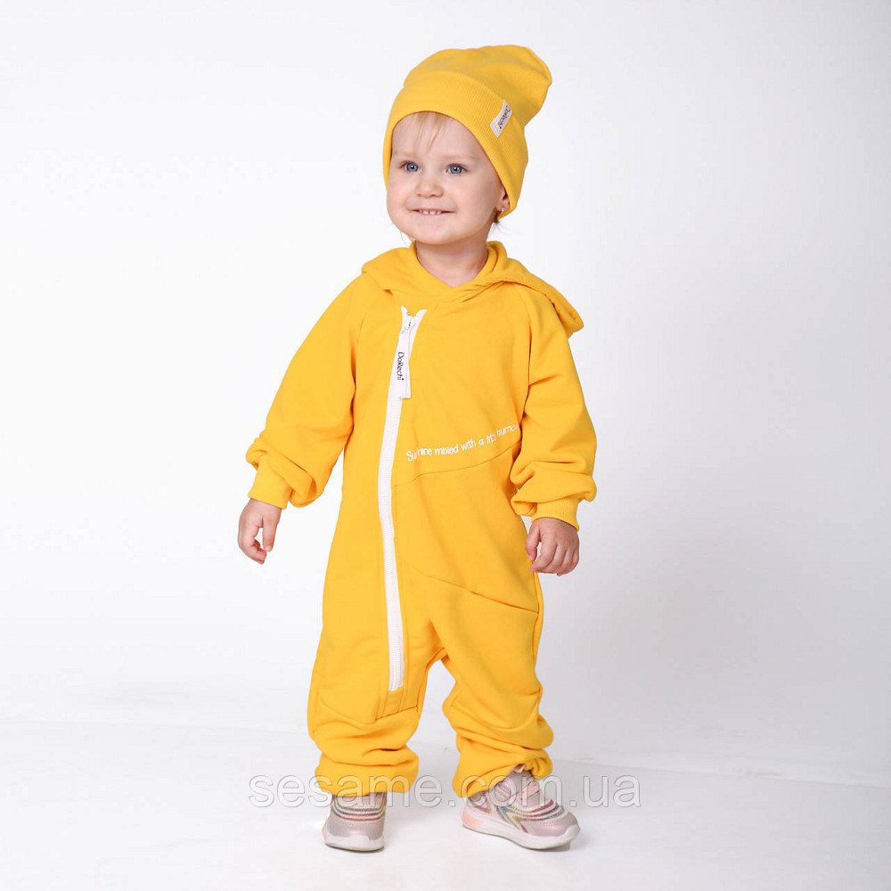 Комбінезон трикотажний ромпер Драйв Жовтий Харків - фото 1