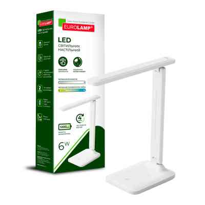 Настільна лампа Eurolamp LED SMART 6W 410lm 2800-6500K 1200mAh (LED-TLB-6W(white)) Вінниця