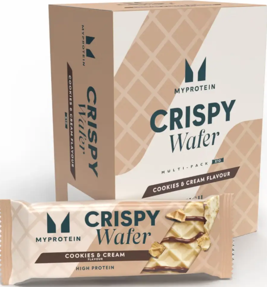 Хрустящая вафля Myprotein Crispy Wafer 10x40g печенье и сливки Киев - изображение 3