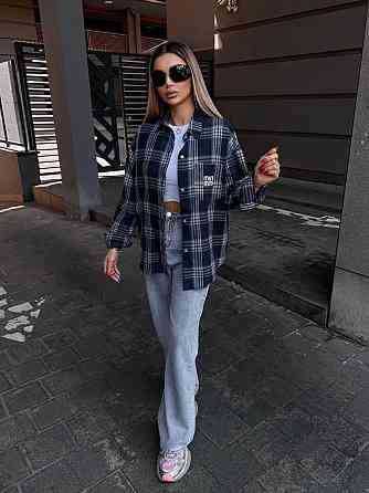 Жіноча сорочка в клітинку ( з накатом) Одеса