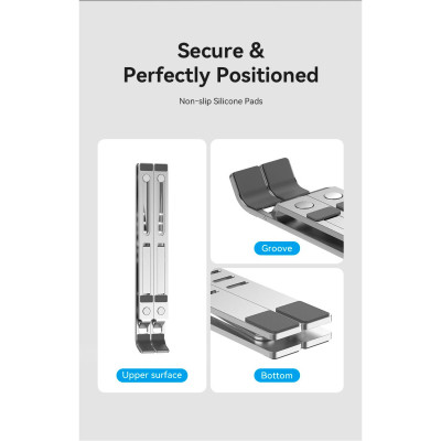 Підставка до ноутбука Vention Laptop X-type Stand Silver Aluminum Alloy (KDMI0) Вінниця - фото 3