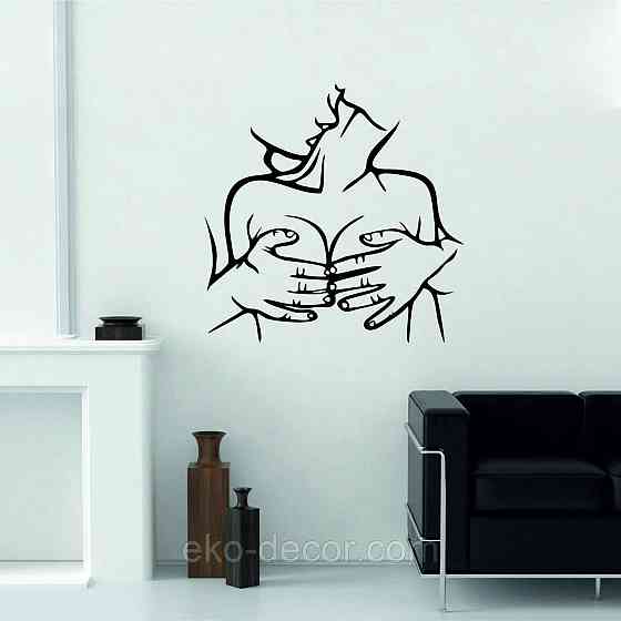 Декоративное настенное Панно «По взрослому 18+», Декор на стену 70*70 см, Черный Киев