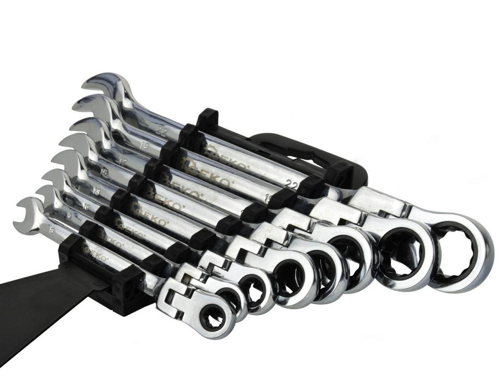 Ключі рожково-накидні з трищіткою на шарнірі, комплект 8 штук 8-22мм Київ - фото 4