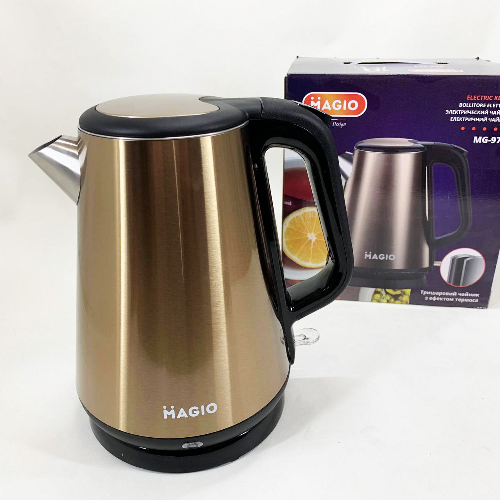 Тихий побутовий чайник MG-971, Потужний електрочайник електричний, Ергономічний електричний чайник XR-46 Івано-Франківськ - фото 5
