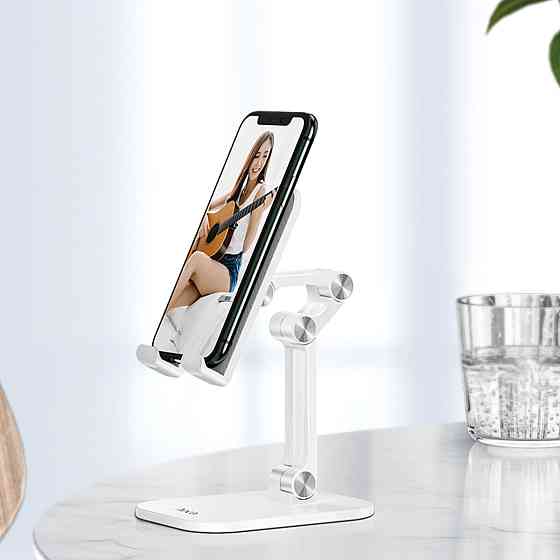 Тримач для мобільного HOCO PH34 Excelente double folding desktop stand White Київ