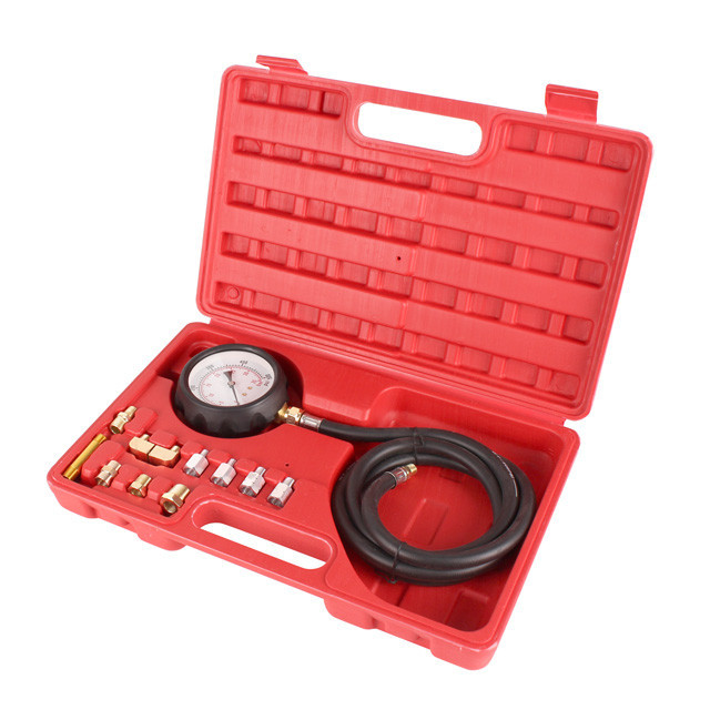 Тестер тиску мастила INTERTOOL AT-4007, 12 предметів - тестер для діагностики мастильних систем авто Львів - фото 1