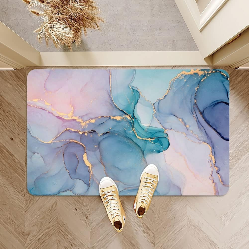 Коврик для душа и ванной комнаты мягкий диатомитовый быстросохнущий антискользящий для кухни, прихожей 50х80 см BF-013 Каменец-Подольский - изображение 4