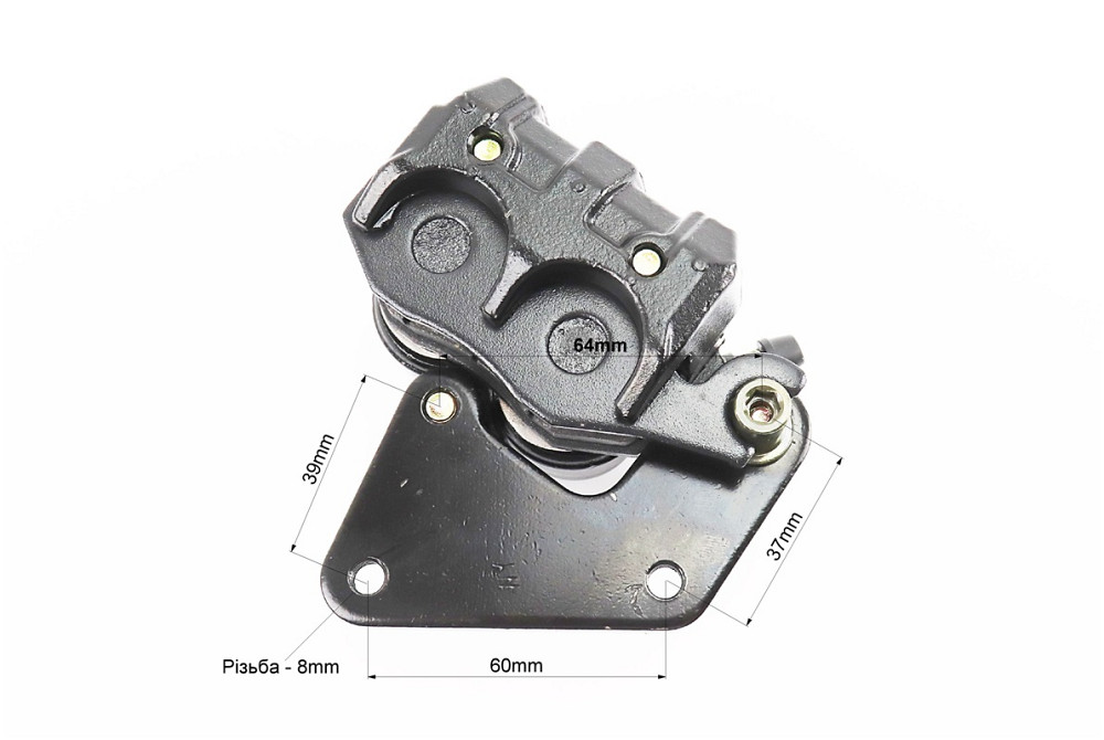 Гальмівний супорт двопоршневий к-кт, ЧОРНИЙ Киев - изображение 4
