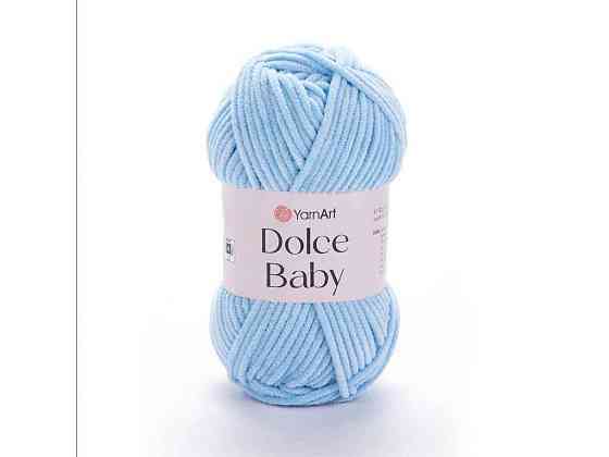 Пряжа Dolce Baby блакитний 100% мікрополіестр 85м 50г 5шт/уп 749 ТМ YarnArt Київ