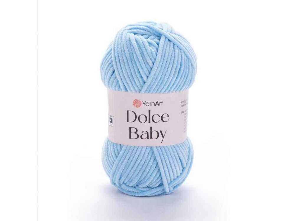 Пряжа Dolce Baby блакитний 100% мікрополіестр 85м 50г 5шт/уп 749 ТМ YarnArt Київ - фото 1