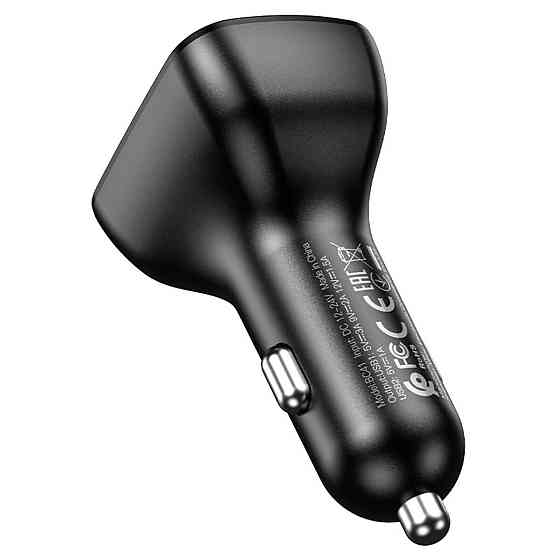 АЗП з FM-модулятором BOROFONE BC41 Eminency QC3.0 Car BT FM transmitter 18W Black 8525500090 (BC41B-8525500090) Київ