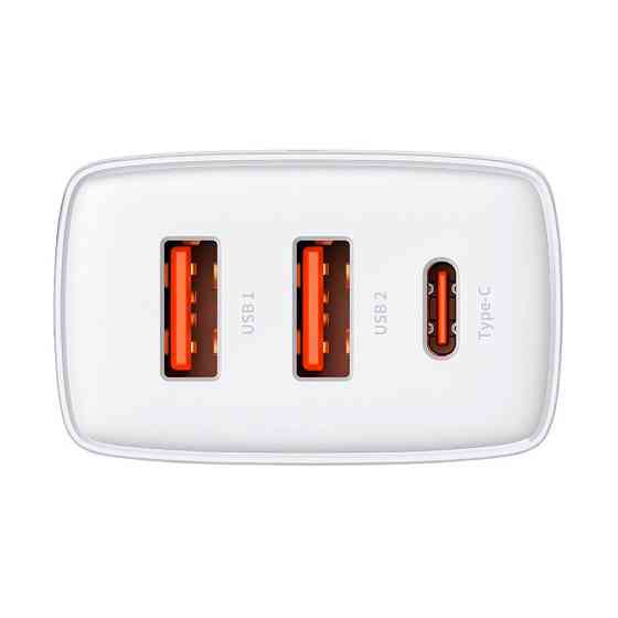 Универсальное сетевое зарядное устройство Baseus 30W Compact Quick Charger CCXJ-E02 (Белое) Николаев