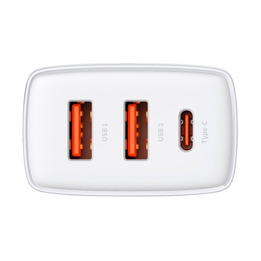 Универсальное сетевое зарядное устройство Baseus 30W Compact Quick Charger CCXJ-E02 (Белое) Николаев - изображение 4