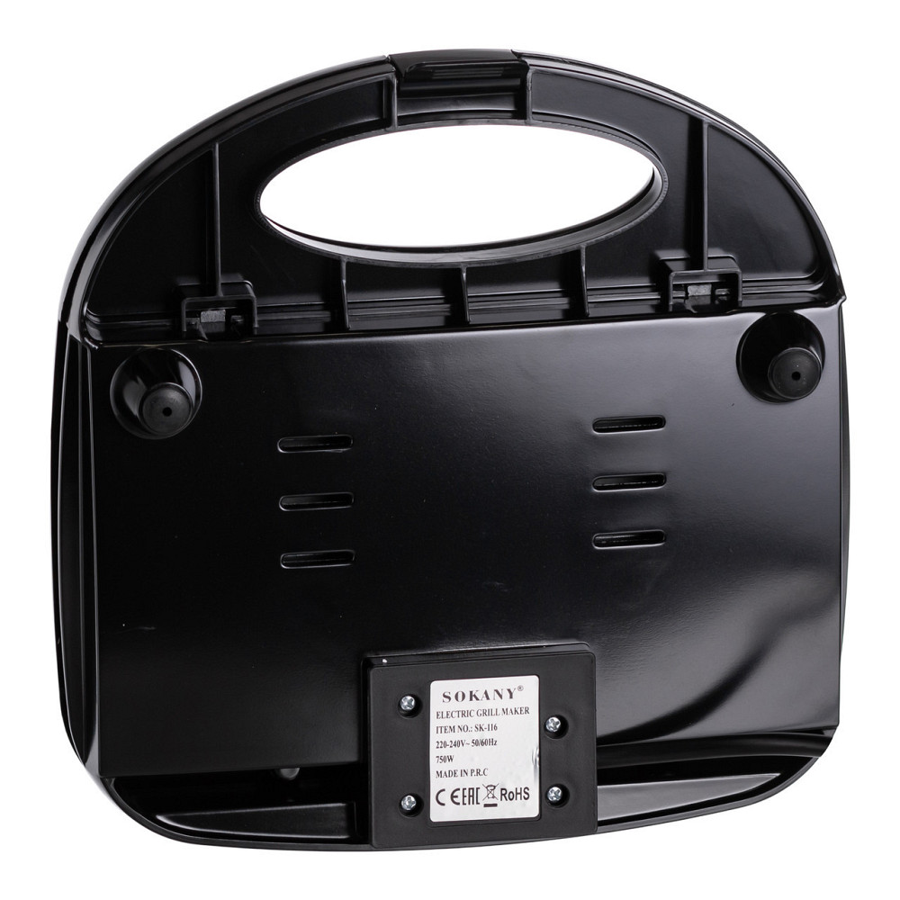 Електрогриль з антипригарним покриттям, термостатом і захистом від перегріву 750 Вт Sokany SK-116 Київ - фото 6