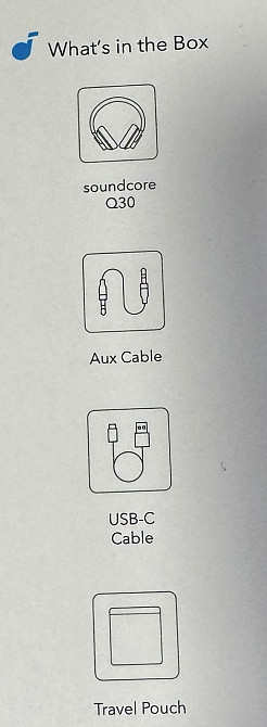 Навушники ANKER Soundcore Q30 Black, ANC, Hi-Res Харьков - изображение 1