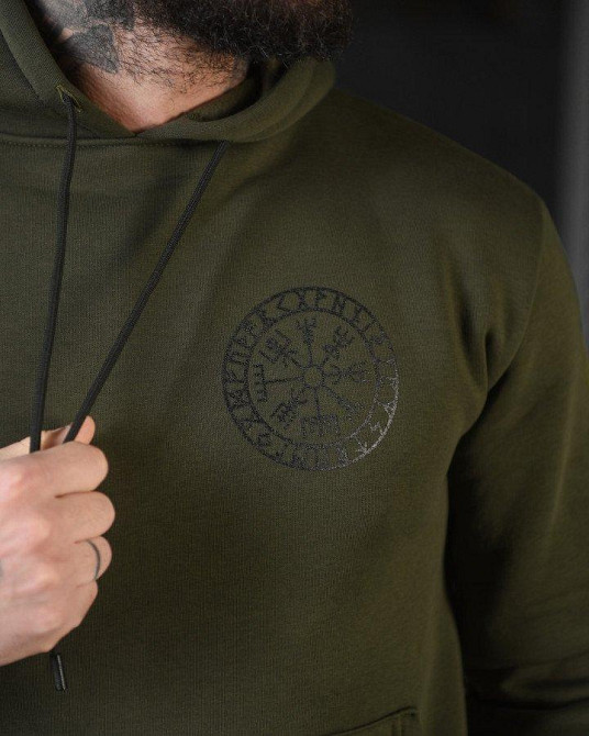 Худі CELEO на флісі руни олива ВТ3853 Одеса - фото 7