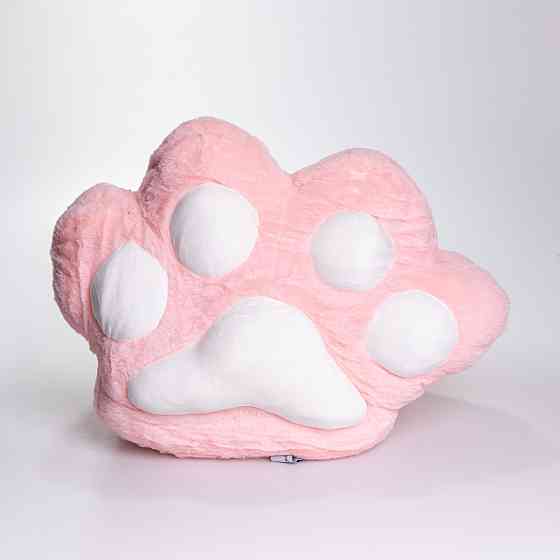 Плюшева подушка-іграшка з пледом "Лапка" 3 в 1 Рожевий Київ