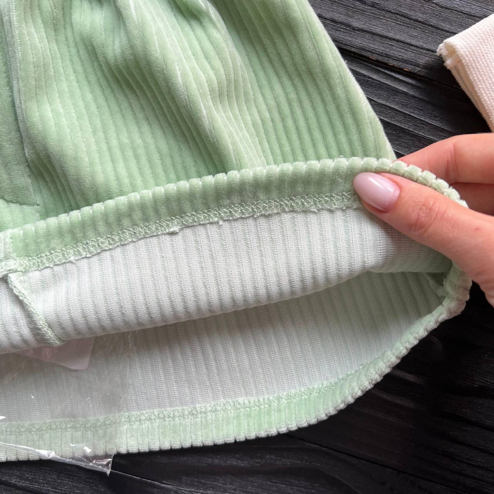 Дитяча спідниця з вельвету для дівчинки LC Waikiki Салатова 12-18міс (80-86см) Київ - фото 4