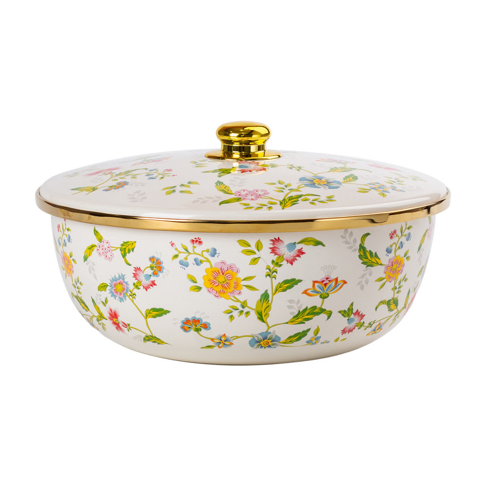 Емальована каструляз кришкою 5,5 л Велика HP-2-113 Київ - фото 1