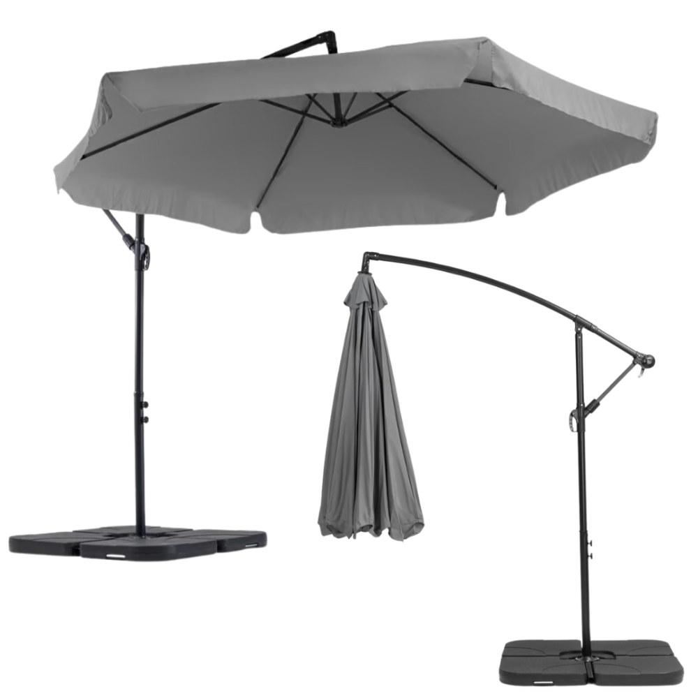 Парасолька садова Di Volio EMPOLI 350см сіра+ Основа садової парасольки Киев - изображение 7