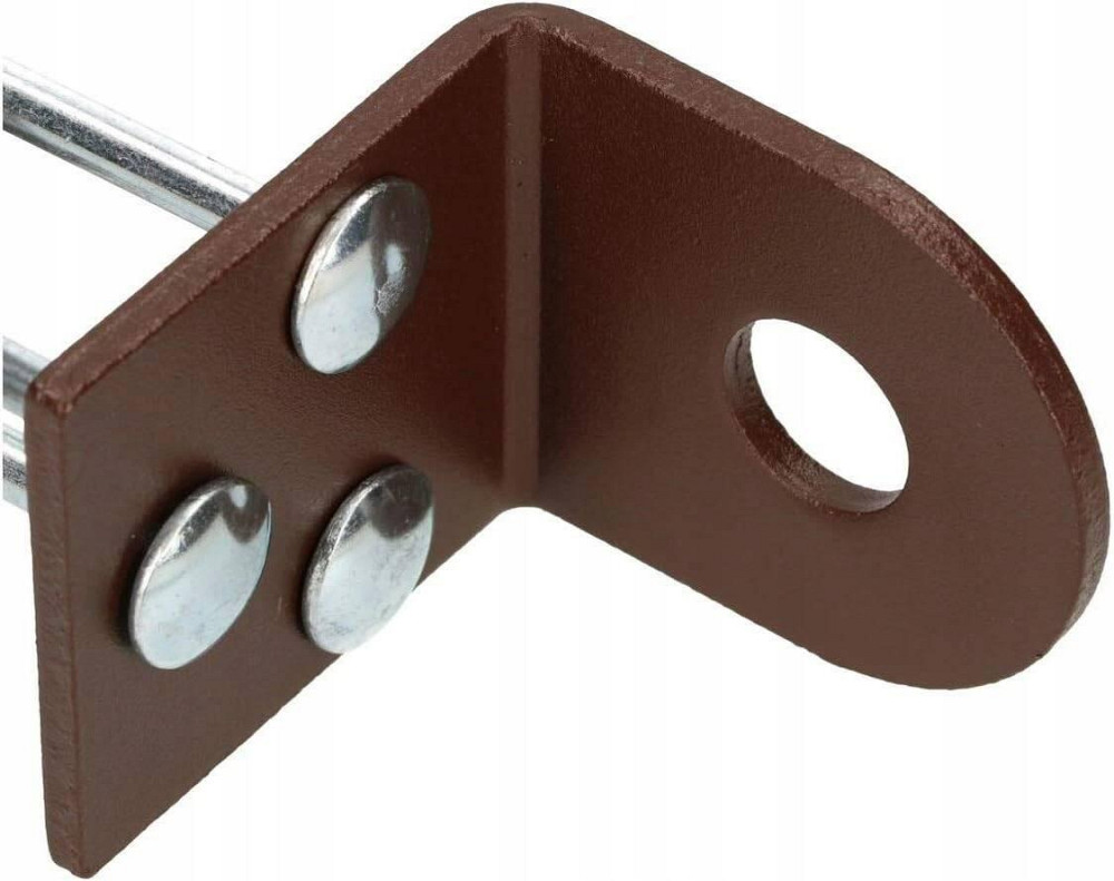 Скоби гаражних воріт 50мм для колодки, фарбовані коричневі "P-o" Стрый - изображение 4