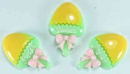 Кабашоны 50шт 1,8х2,8см (жовті) 14-4 Київ