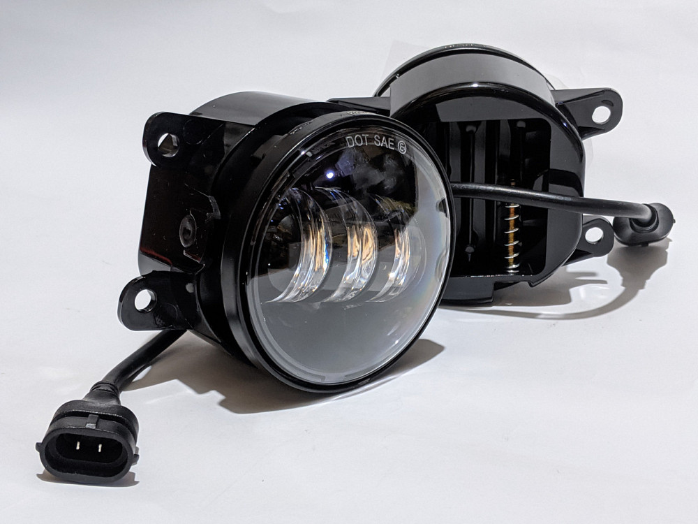 Протитуманні фари LED універсальна 3,5 дюйма 90 мм туманка 60 ватт біла (один режим) Харків - фото 1