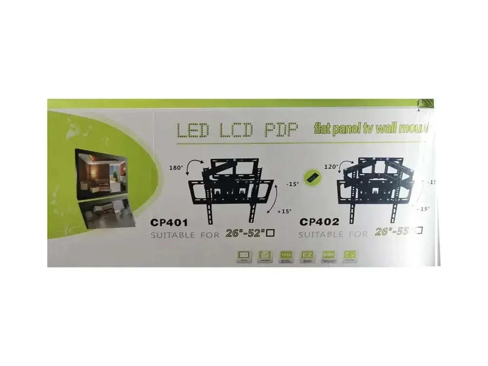 Настінне кріплення для телевізора консольне 26"-55" CP402 Одеса - фото 1