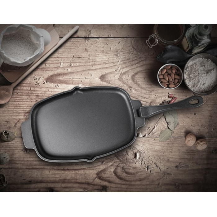 Чавунна сковорода зі знімною ручкою і підставкою 33,5х21 см GRILLI 777201 Код: 012734 Рівне - фото 8